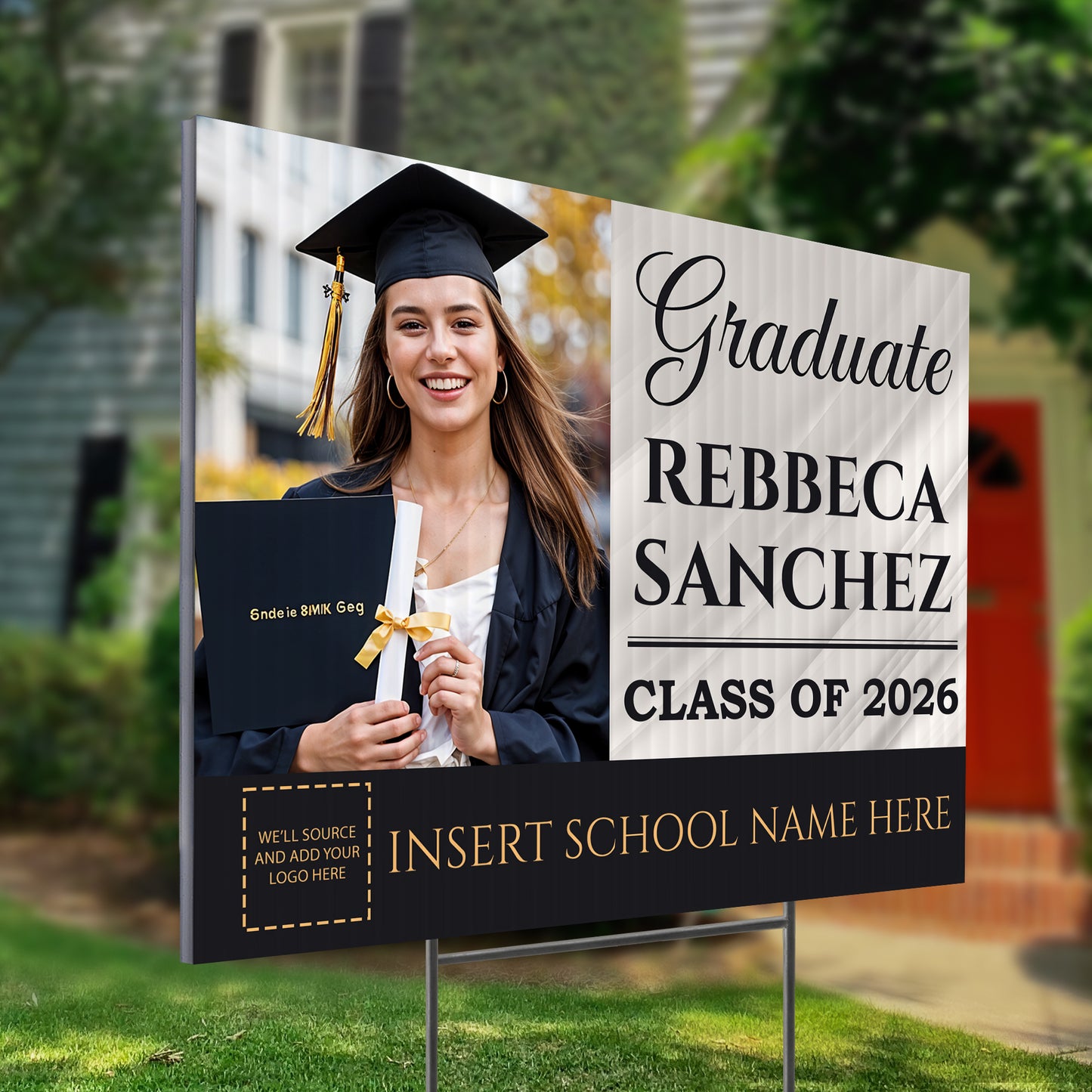 Personalized Graduation Yard Sign Design 1