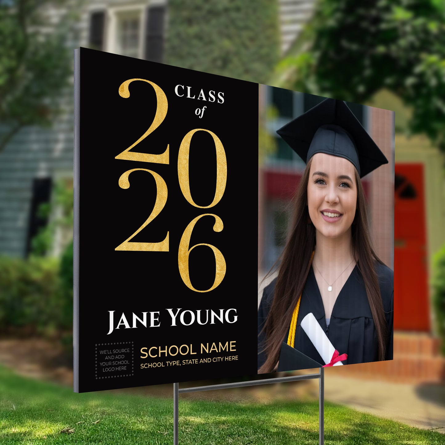 Personalized Graduation Yard Sign Design 2