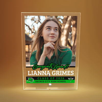 Haines City Senior High School Glass Plaque Design 2