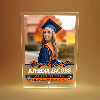 Tohopekaliga High School Glass Plaque Design 2