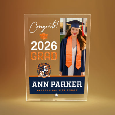 Tohopekaliga High School Glass Plaque Design 4