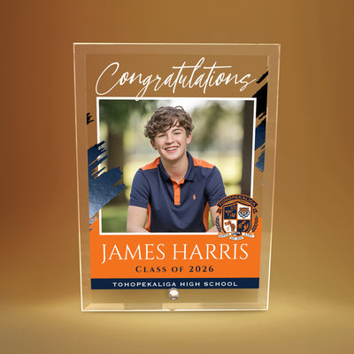 Tohopekaliga High School Glass Plaque Design 5