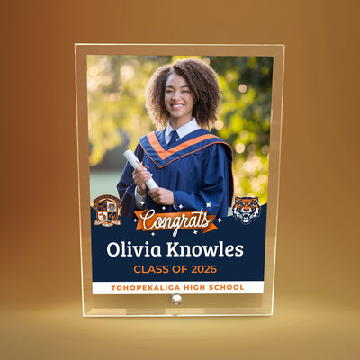 Tohopekaliga High School Glass Plaque Design 6