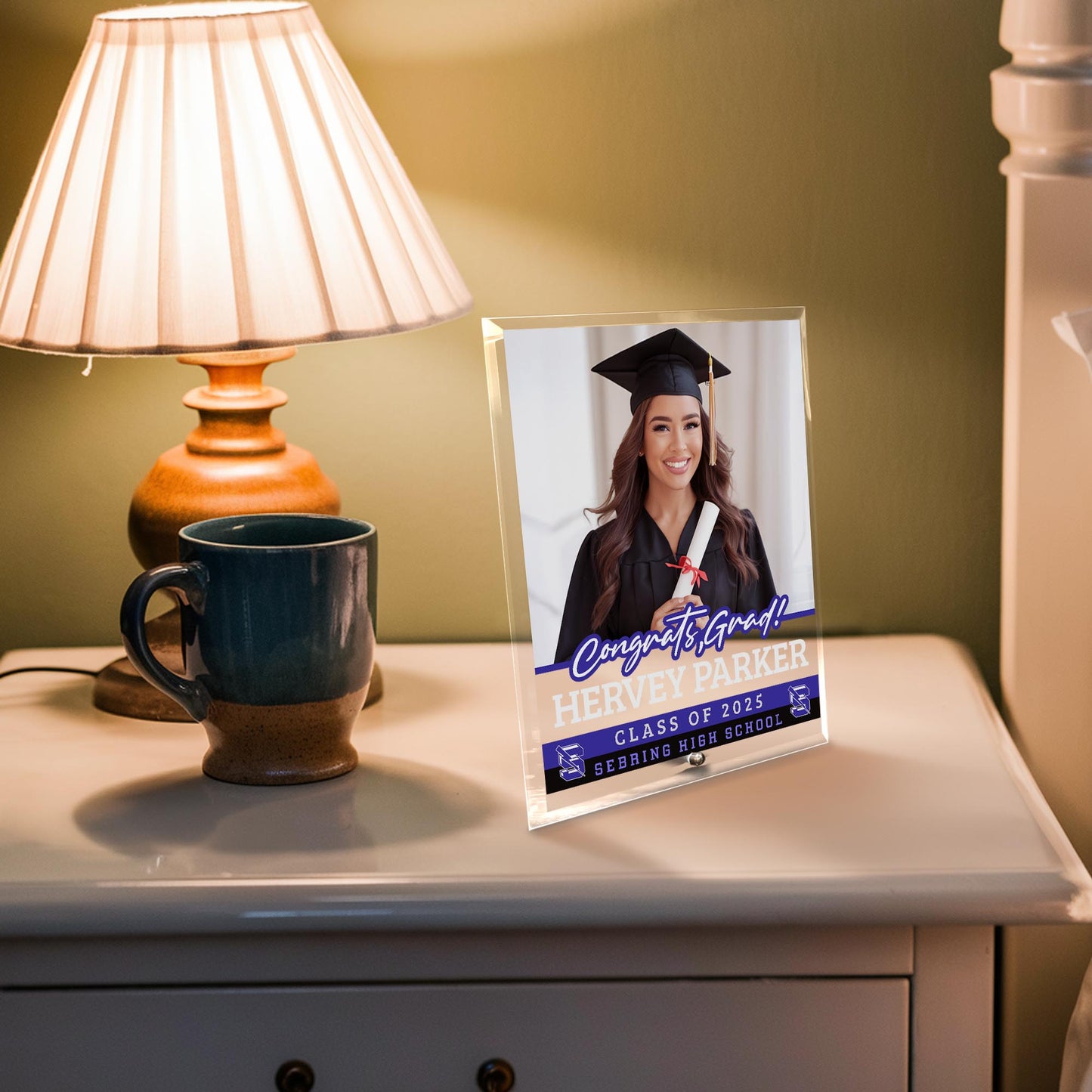 Sebring High School Glass Plaque Design 2