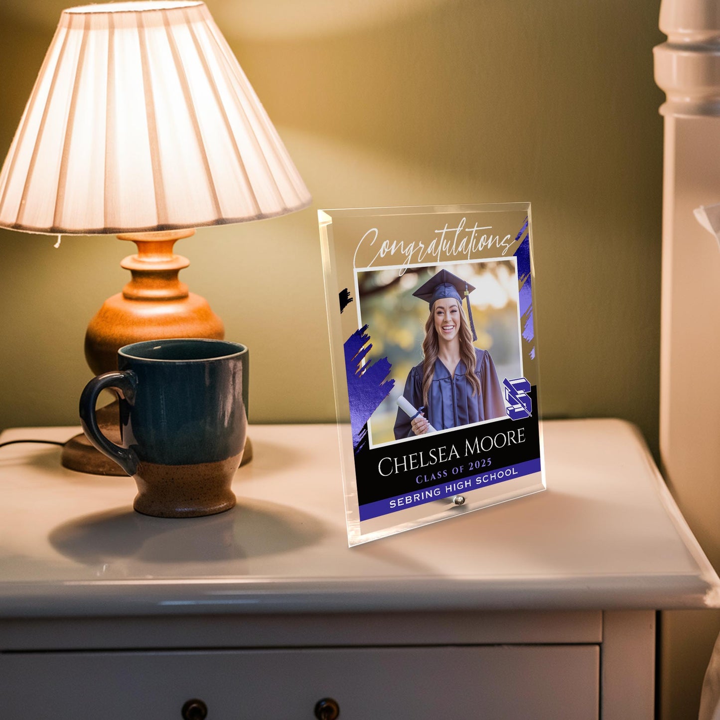 Sebring High School Glass Plaque Design 5