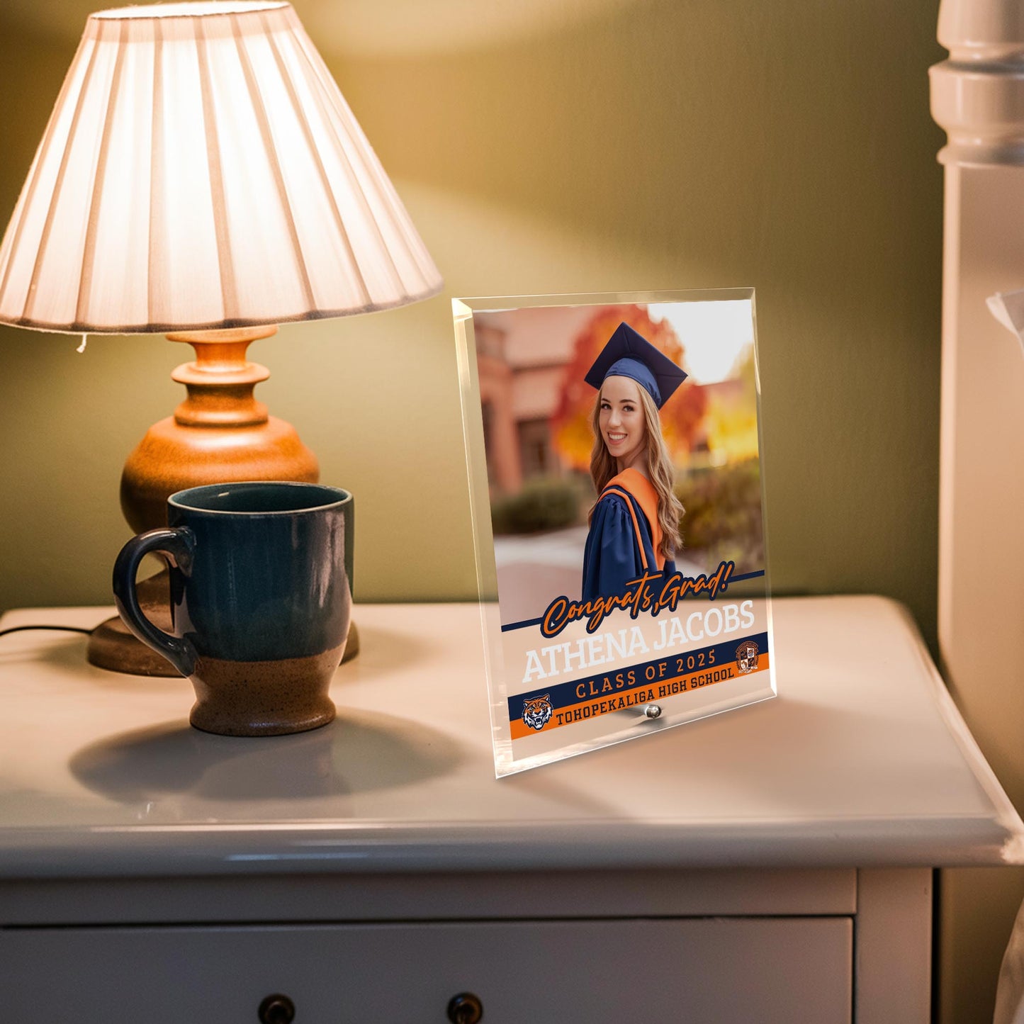 Tohopekaliga High School Glass Plaque Design 2