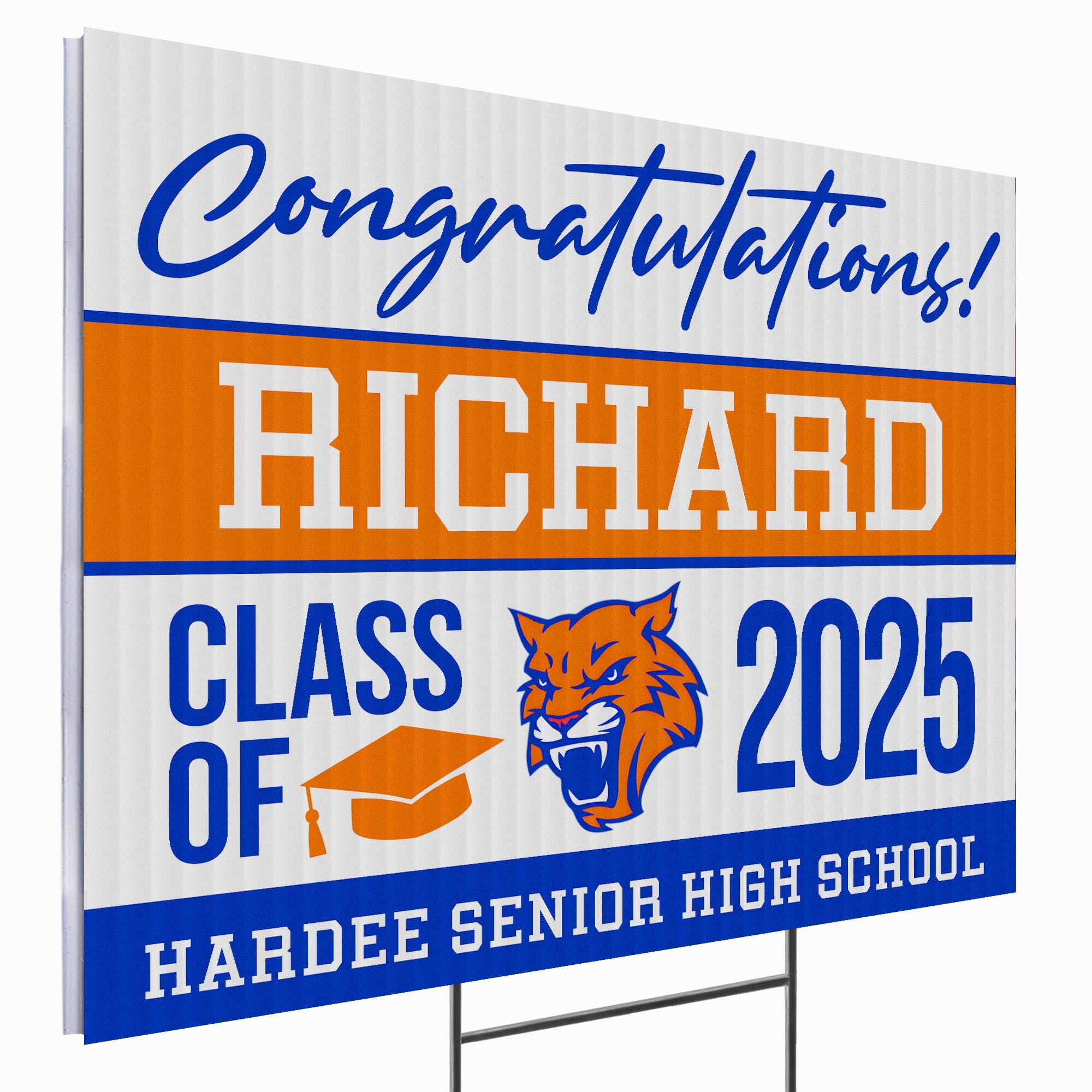 Hardee Senior High School Design 1 Yard Sign Wizards