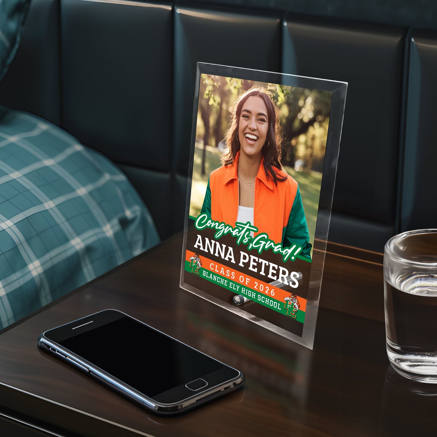 Blanche Ely High School Glass Plaque Design 2