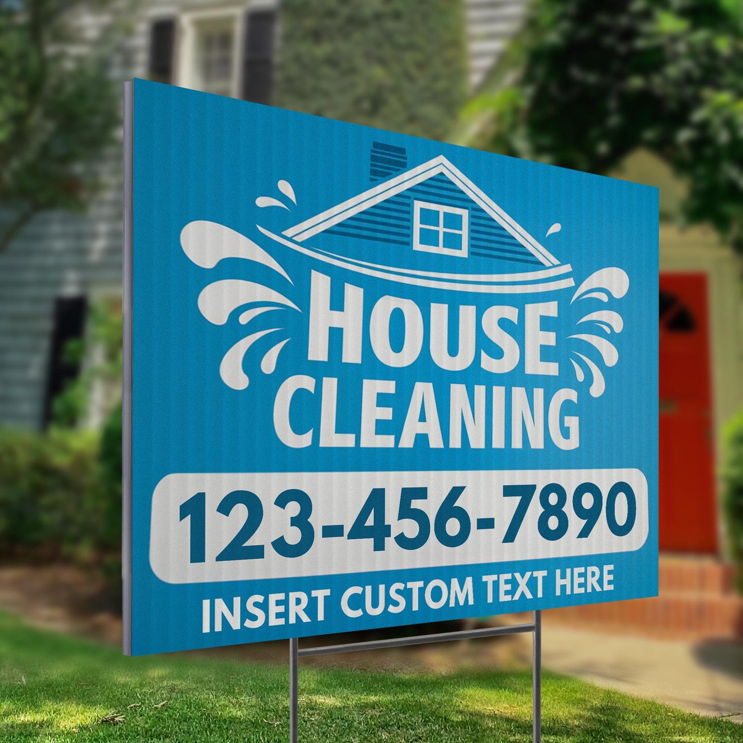 House Cleaning Services Yard Sign Design 1 - BFS-HSCL-24X18-DS-D1-BFS-HSCL--24X18-SS-D1