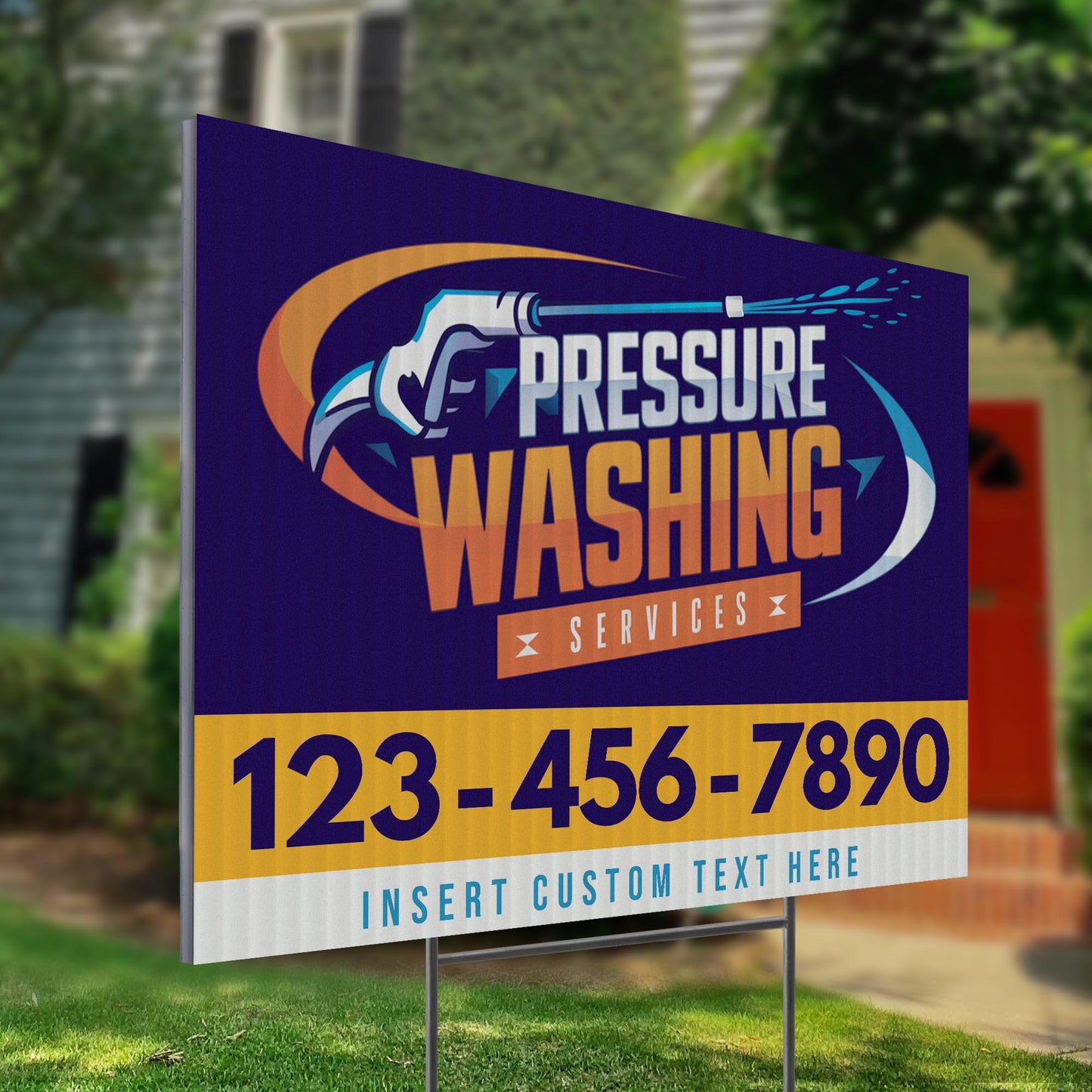 Pressure Washing Services Yard Sign Design 3 - BFS-PWS-24X18-DS-D3-BFS-PWS--24X18-SS-D3