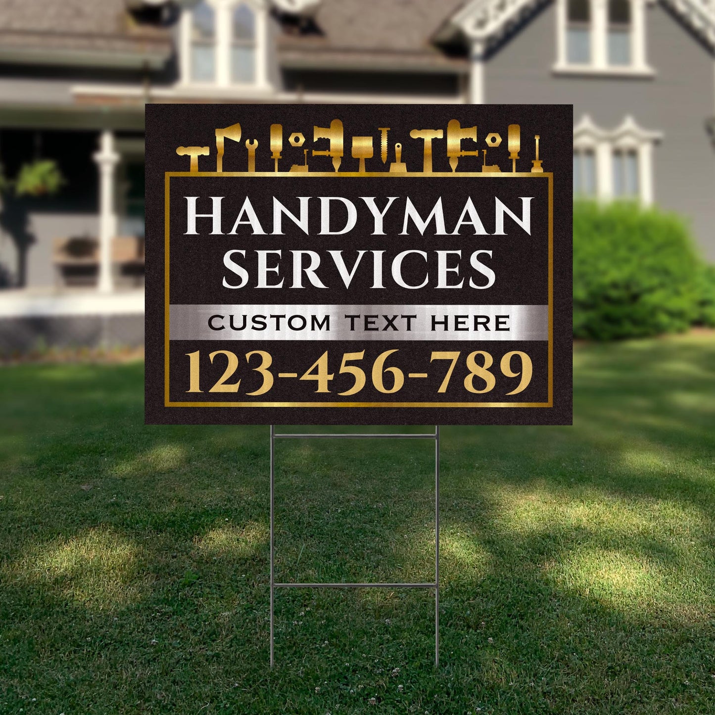 Handyman Service Yard Sign Design 4 - BFS-HNDY-24X18-DS-D4-BFS-HNDY-24X18-SS-D4