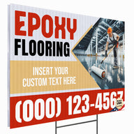 Epoxy Flooring Services Yard Sign Design 3