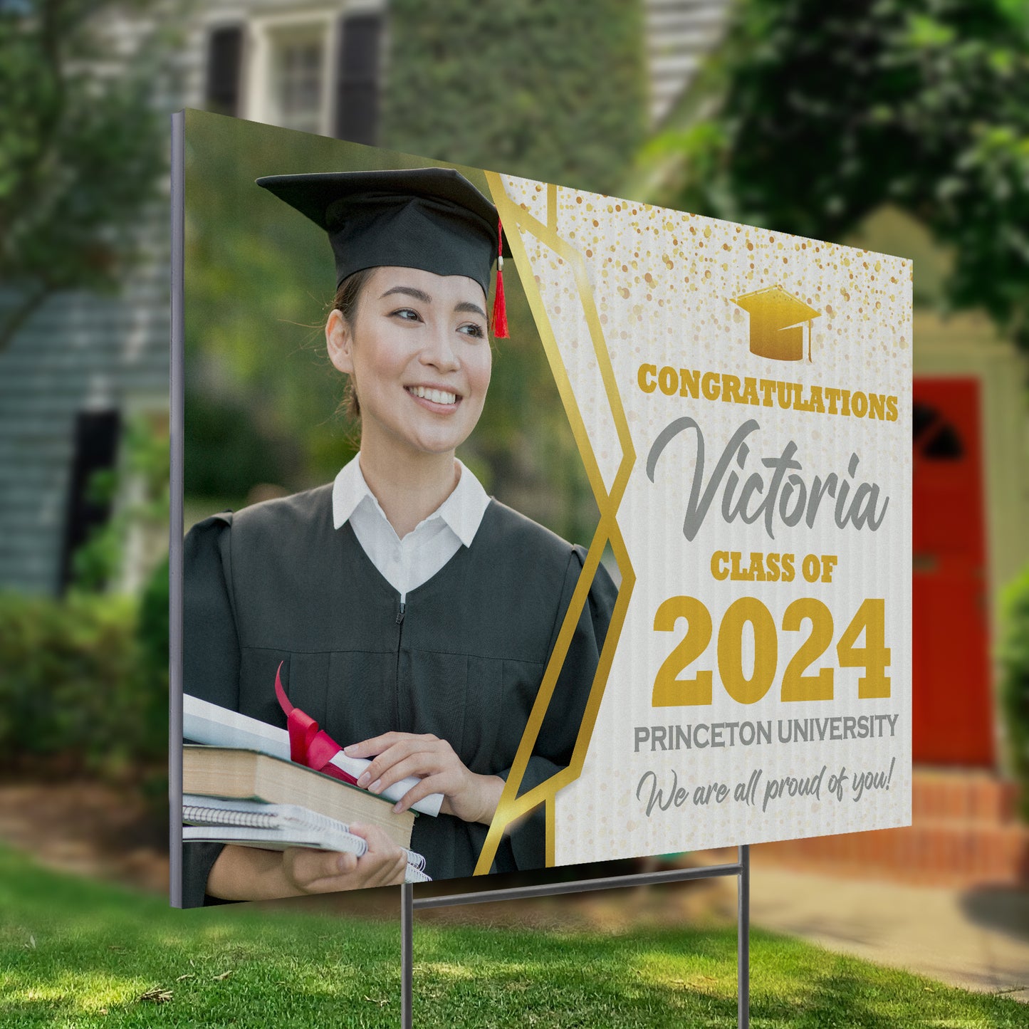 Graduation Yard Sign D4 - BFS-GS24x18-DS-D29-V1-BFS-GS24x18-SS-D29-V1