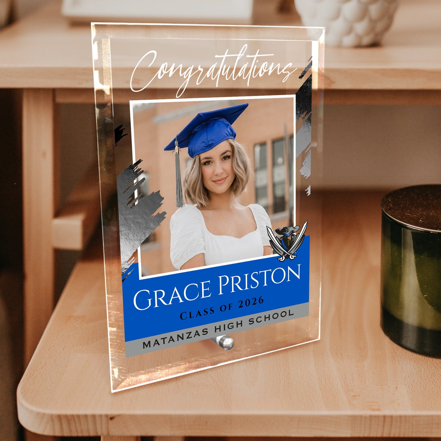 Matanzas High School Glass Plaque Design 5