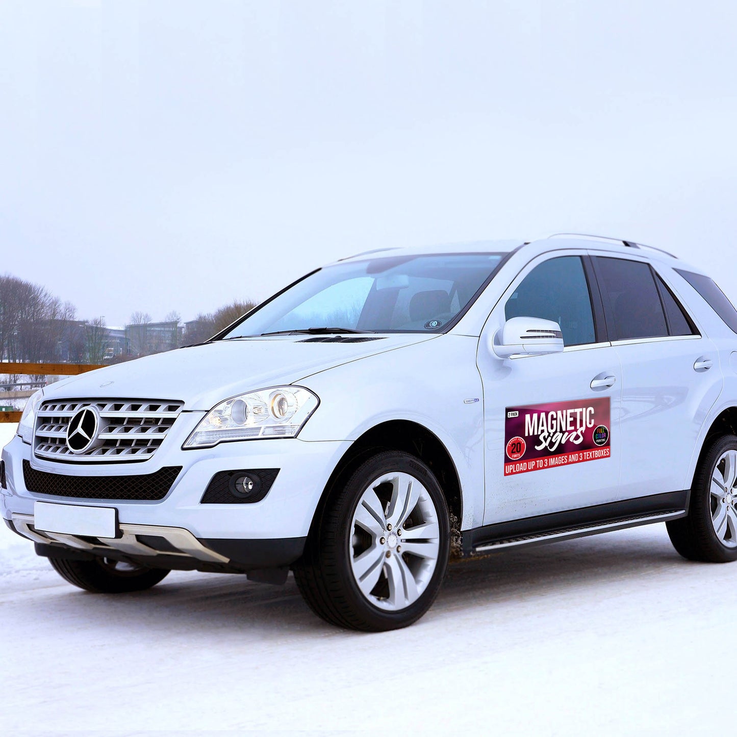 12"x24" Custom Magnet Signs in Full Color for Business and Advertising