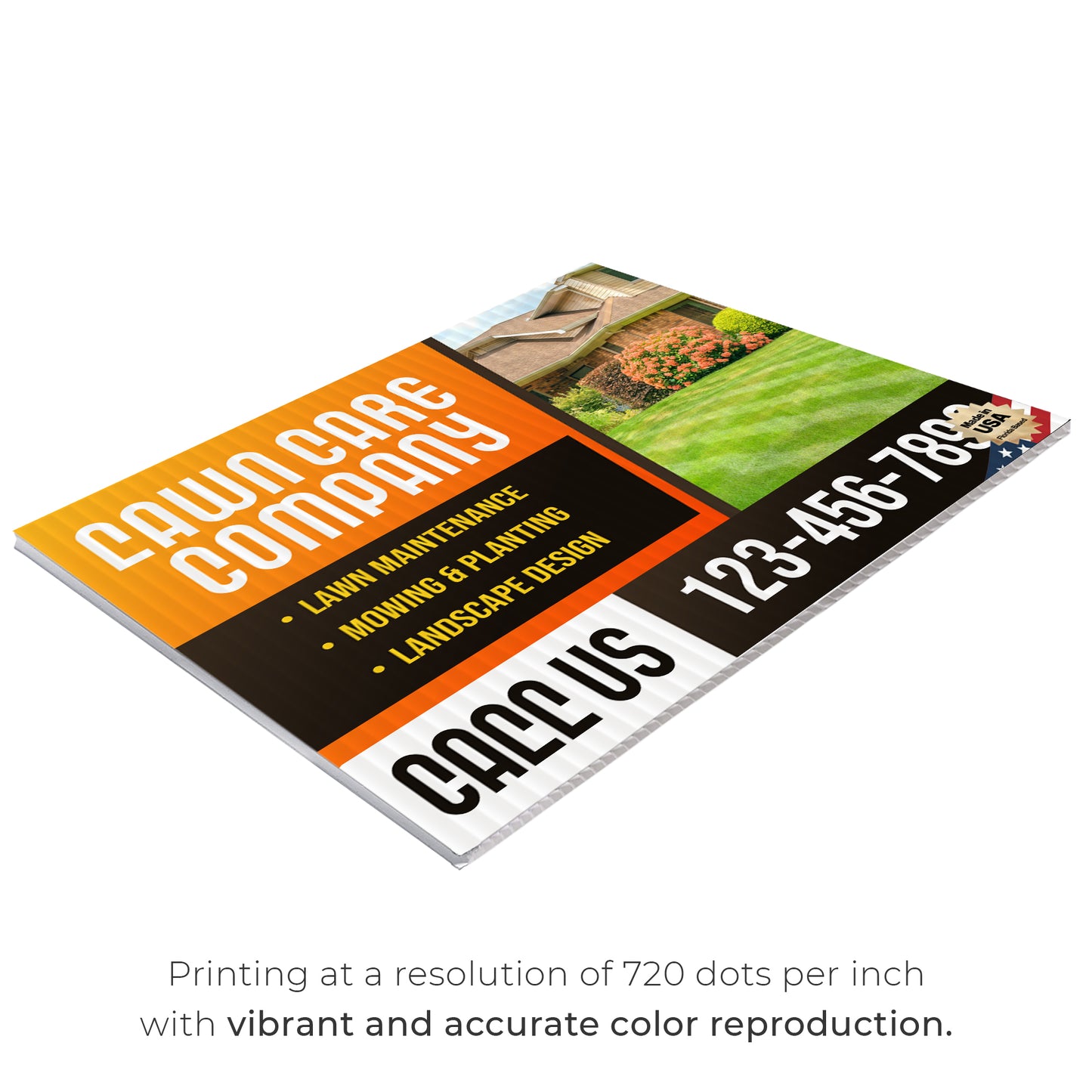 Lawn Care Services Yard Sign Design 7 - BFS-LC-24x18-DS-D7-BFS-LC-24x18-SS-D7