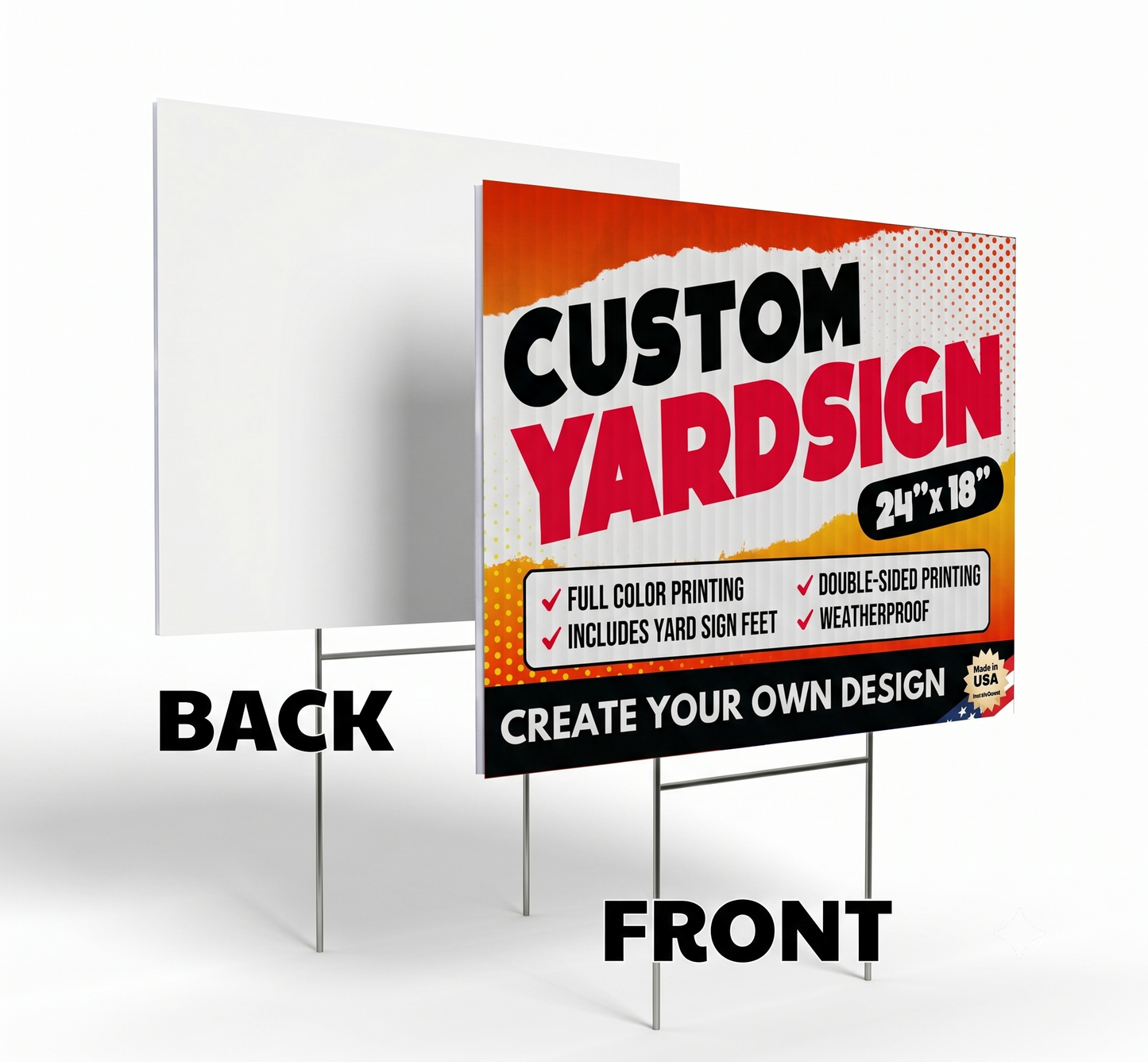 Custom Yard Signs for Businesses, Events, and More! (Design Your Own)
