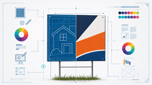 The Science of the "Curb Pop": How to Design Yard Signs That Actually Drive Sales
