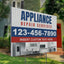 Appliance Repair Services Yard Sign Design 2 -  BFS-APP-24X18-DS-D2-BFS-APP-24X18-SS-D2