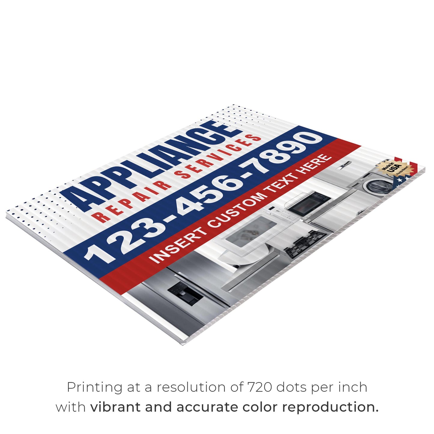 Appliance Repair Services Yard Sign Design 2 -  BFS-APP-24X18-DS-D2-BFS-APP-24X18-SS-D2