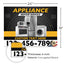 Appliance Repair Services Yard Sign Design 4 -  BFS-APP-24X18-DS-D4-BFS-APP-24X18-SS-D4