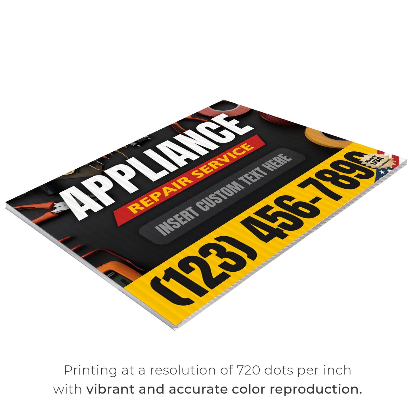 Appliance Repair Services Yard Sign Design 5 -  BFS-APP-24X18-DS-D5-BFS-APP-24X18-SS-D5