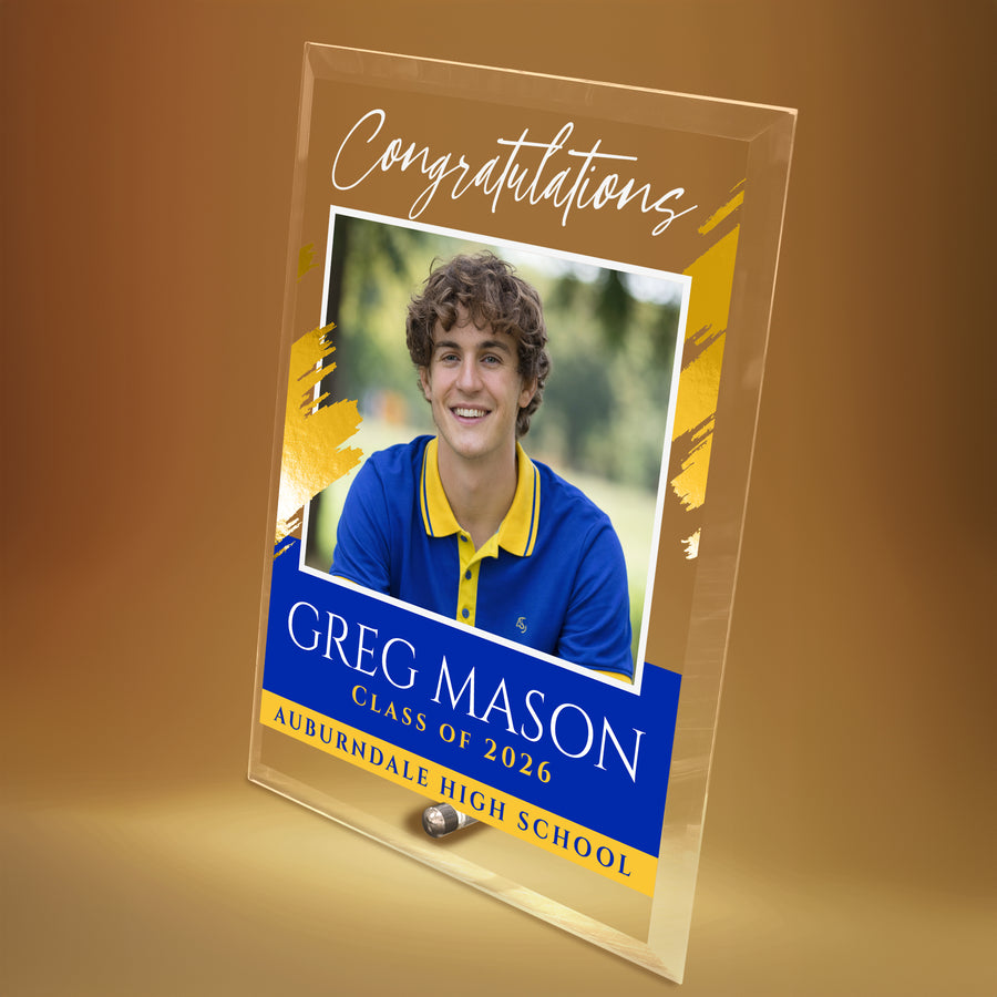 Auburndale High School Glass Plaque Design 5