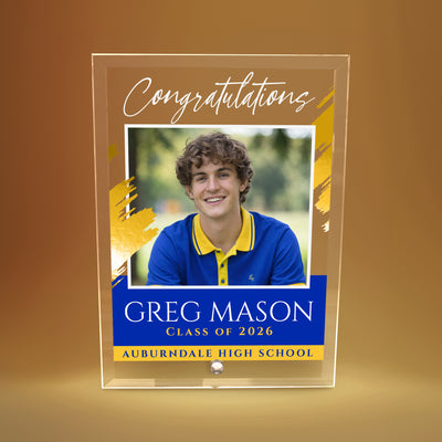 Auburndale High School Glass Plaque Design 5