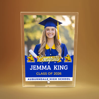 Auburndale High School Glass Plaque Design 6