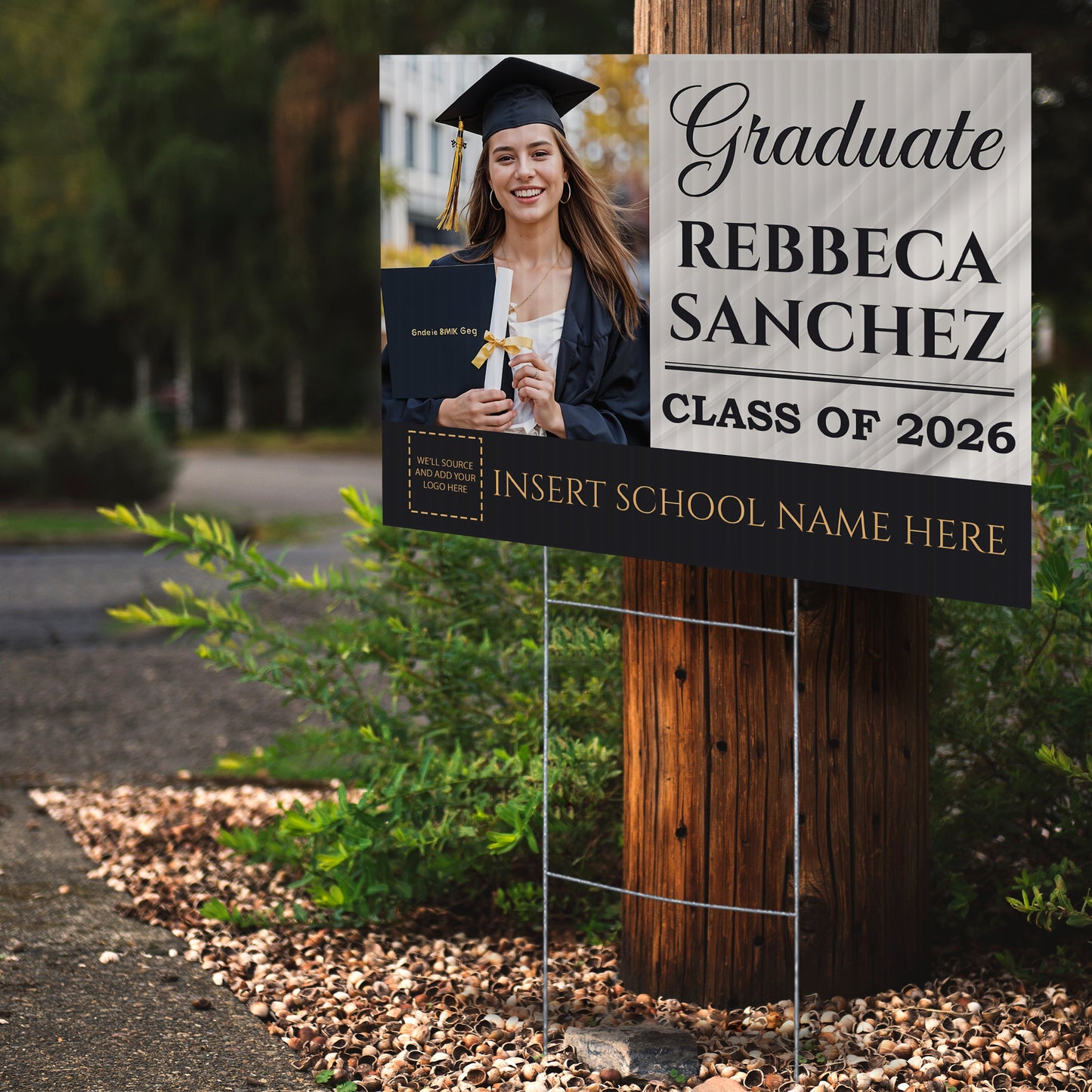 Personalized Graduation Yard Sign Design 1
