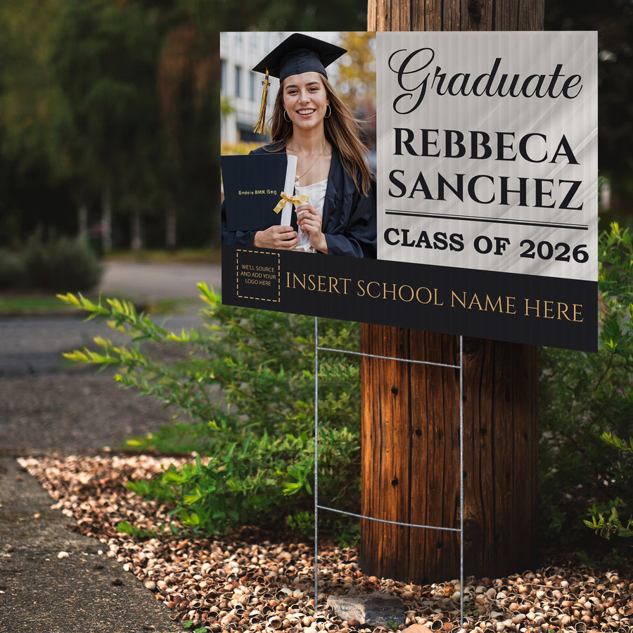 Personalized Graduation Yard Sign Design 1