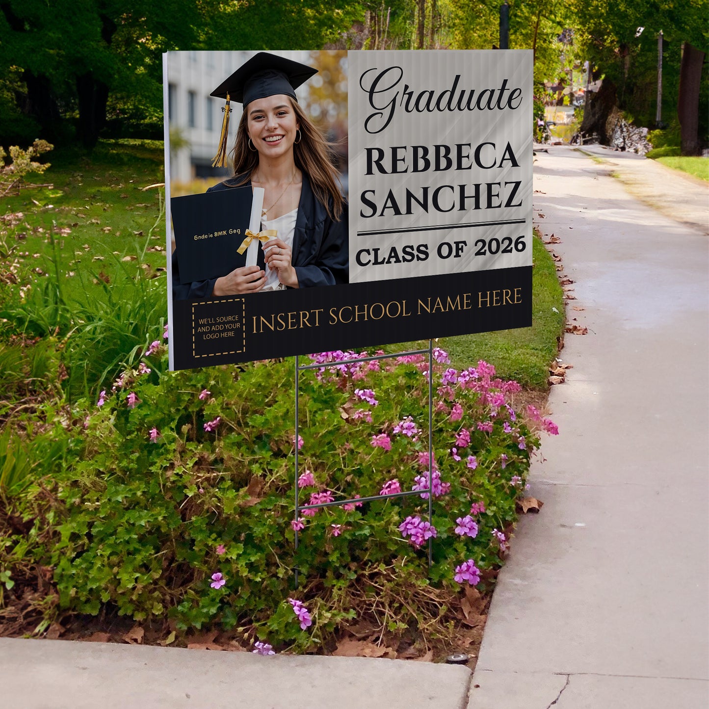 Personalized Graduation Yard Sign Design 1