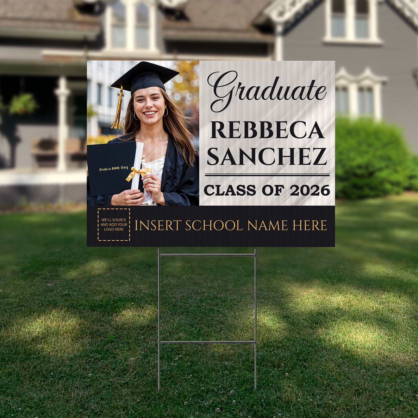 Personalized Graduation Yard Sign Design 1