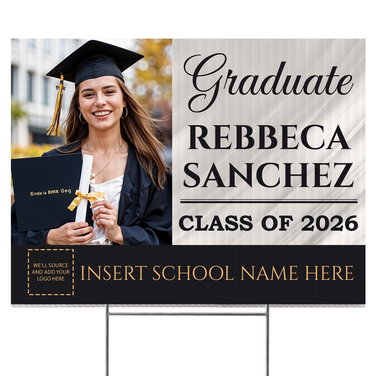 Personalized Graduation Yard Sign Design 1