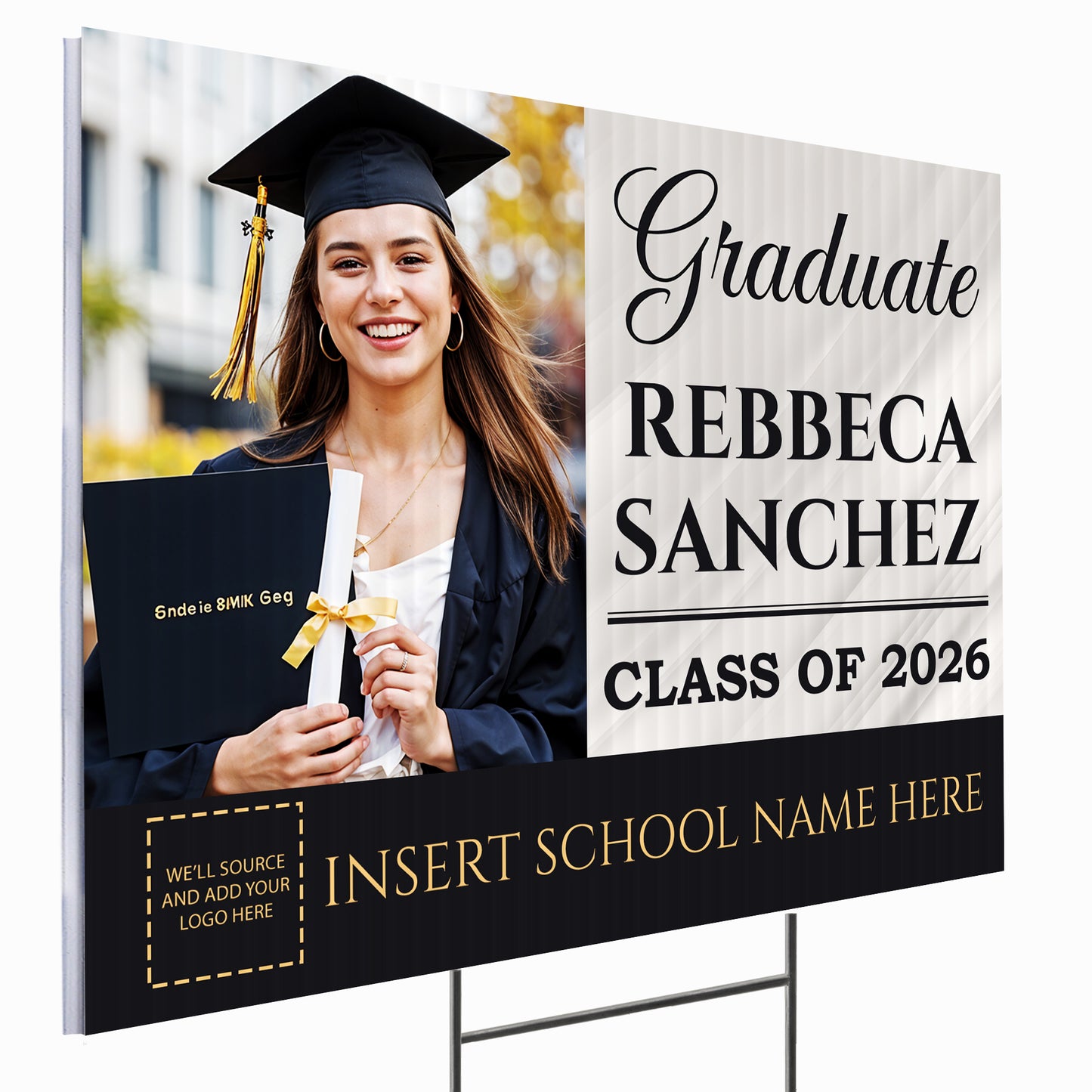 Personalized Graduation Yard Sign Design 1
