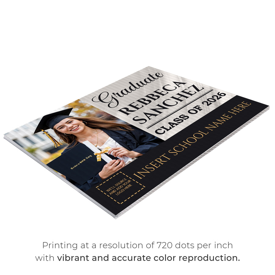 Personalized Graduation Yard Sign Design 1