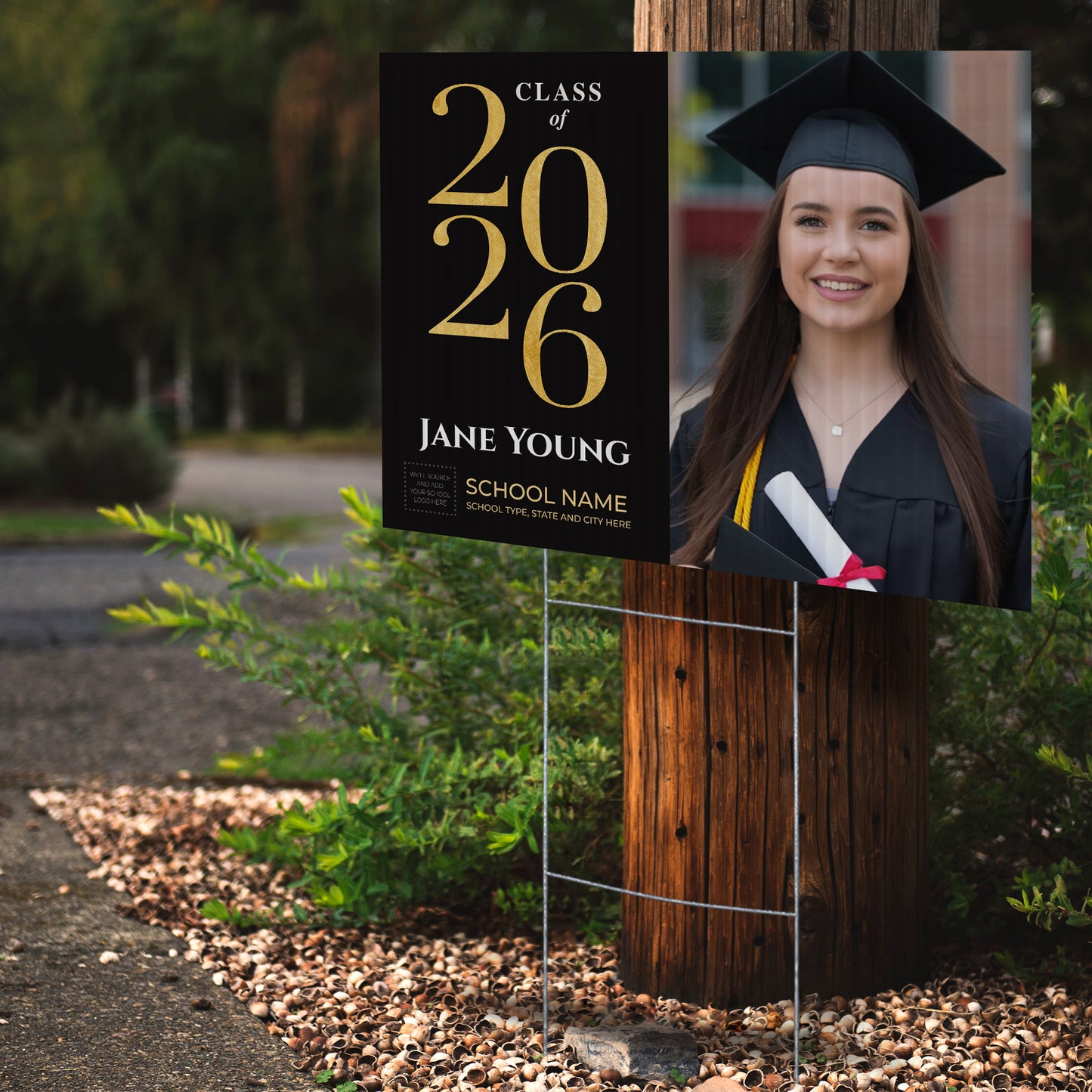 Personalized Graduation Yard Sign Design 2
