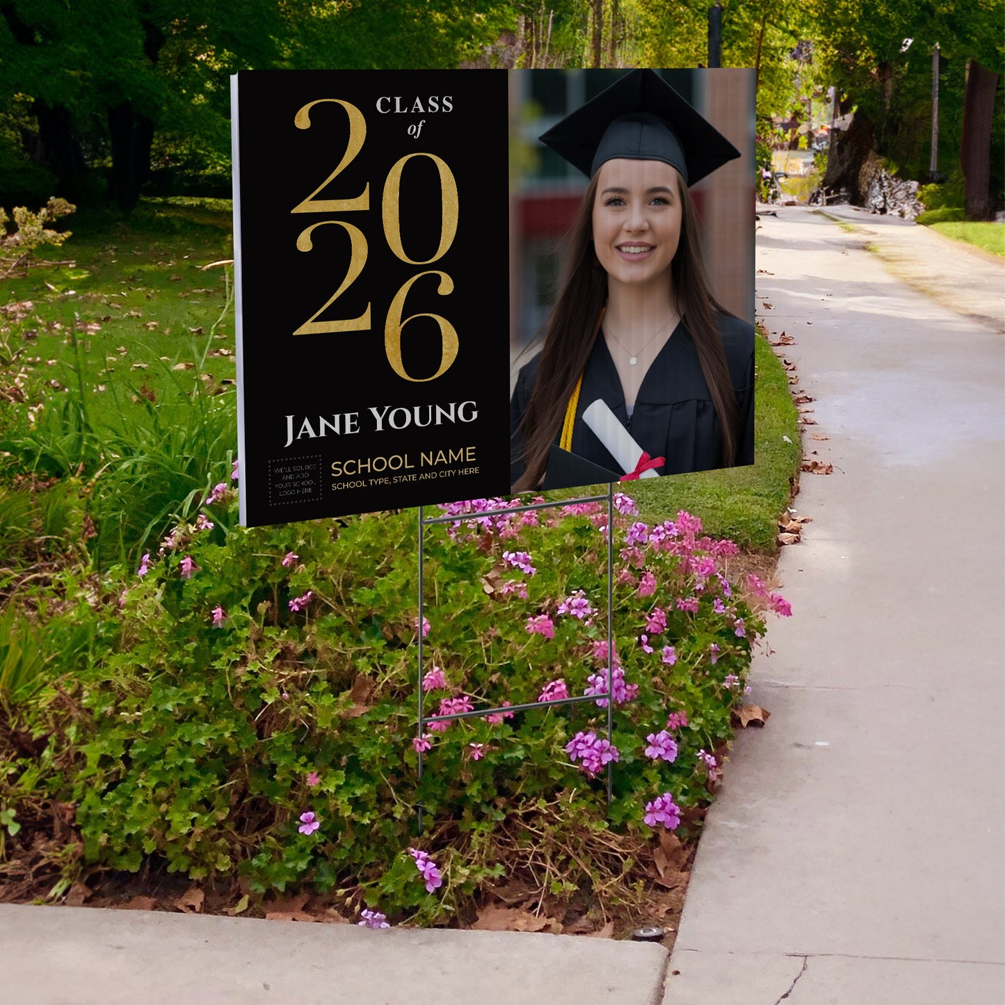 Personalized Graduation Yard Sign Design 2