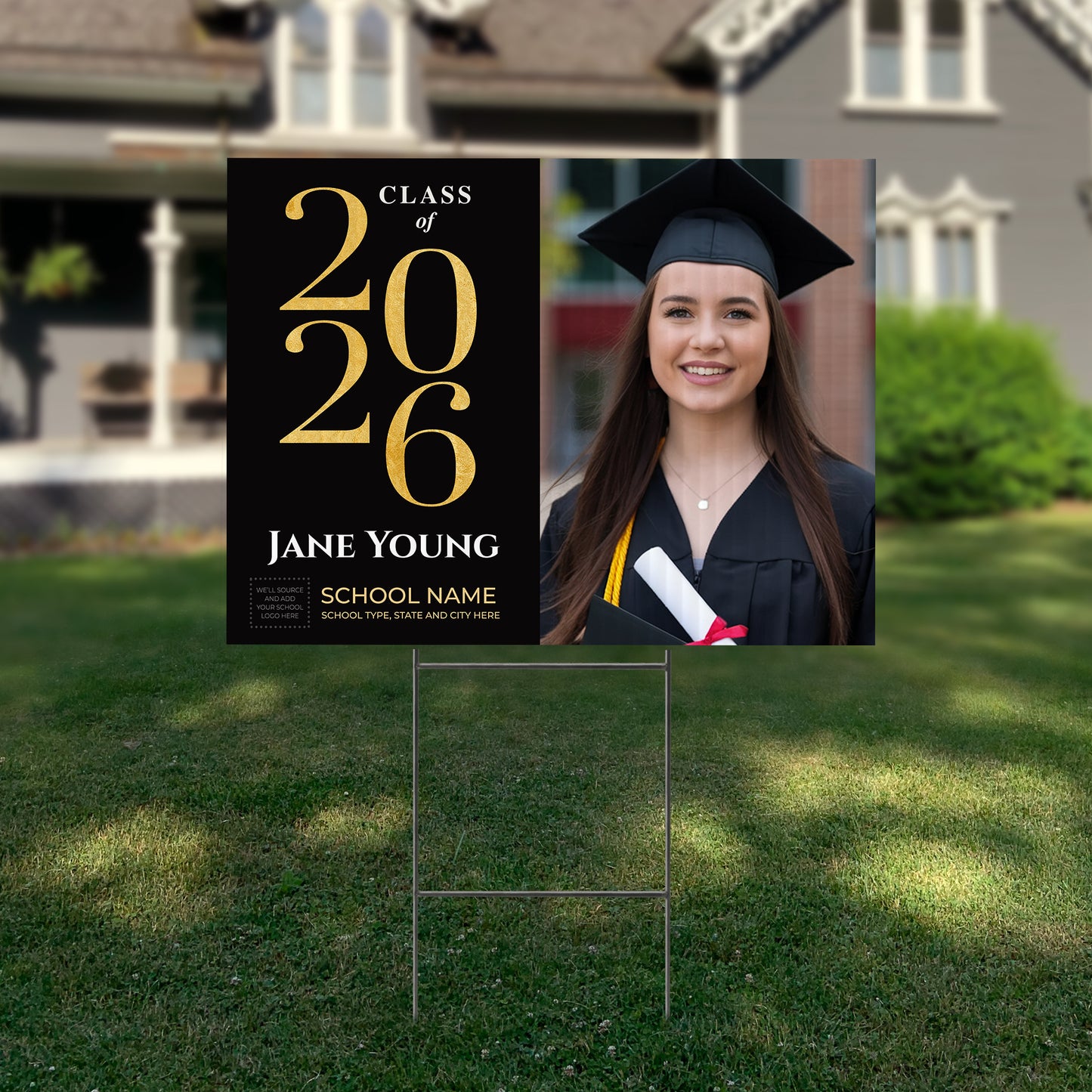 Personalized Graduation Yard Sign Design 2