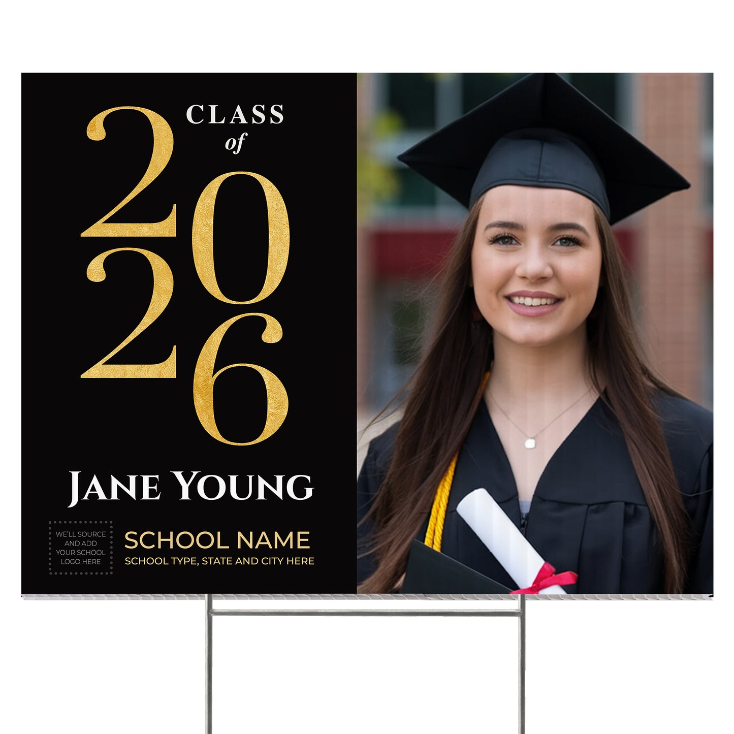Personalized Graduation Yard Sign Design 2