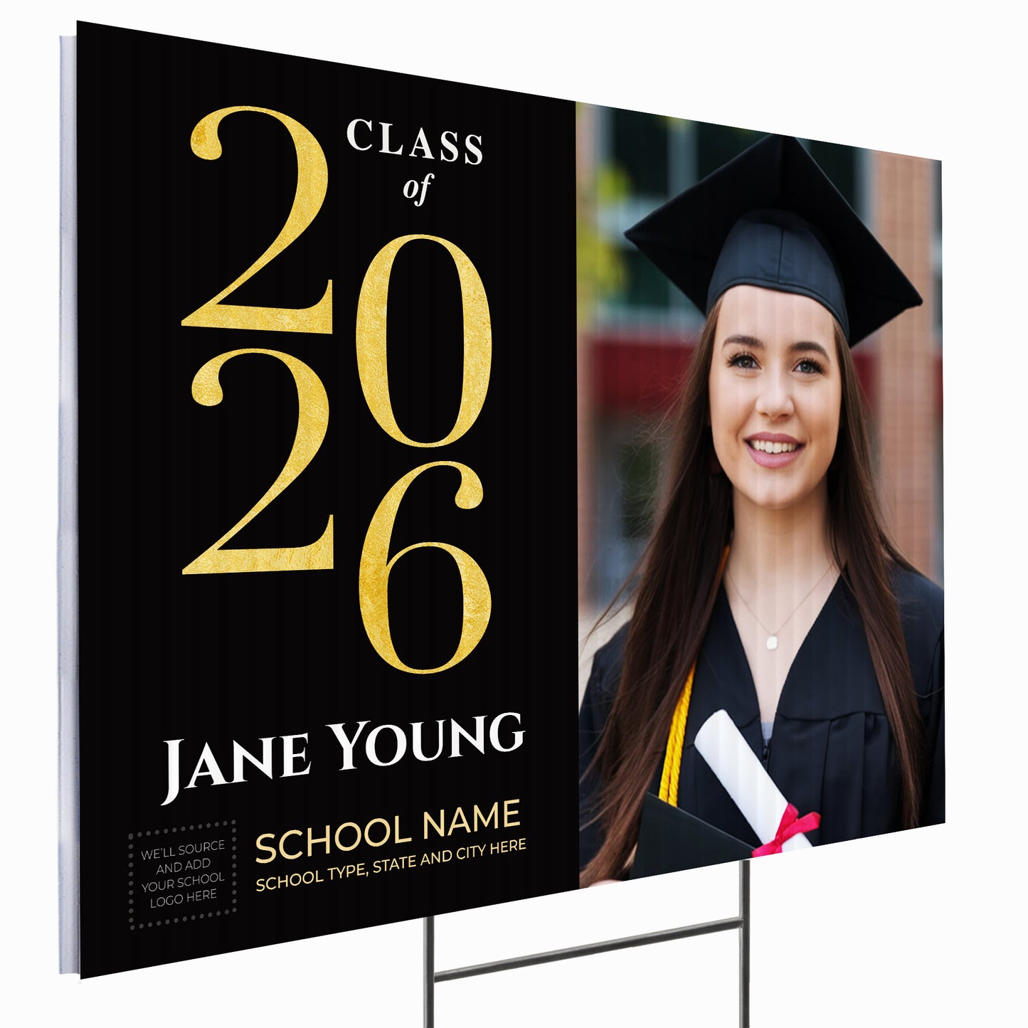 Personalized Graduation Yard Sign Design 2