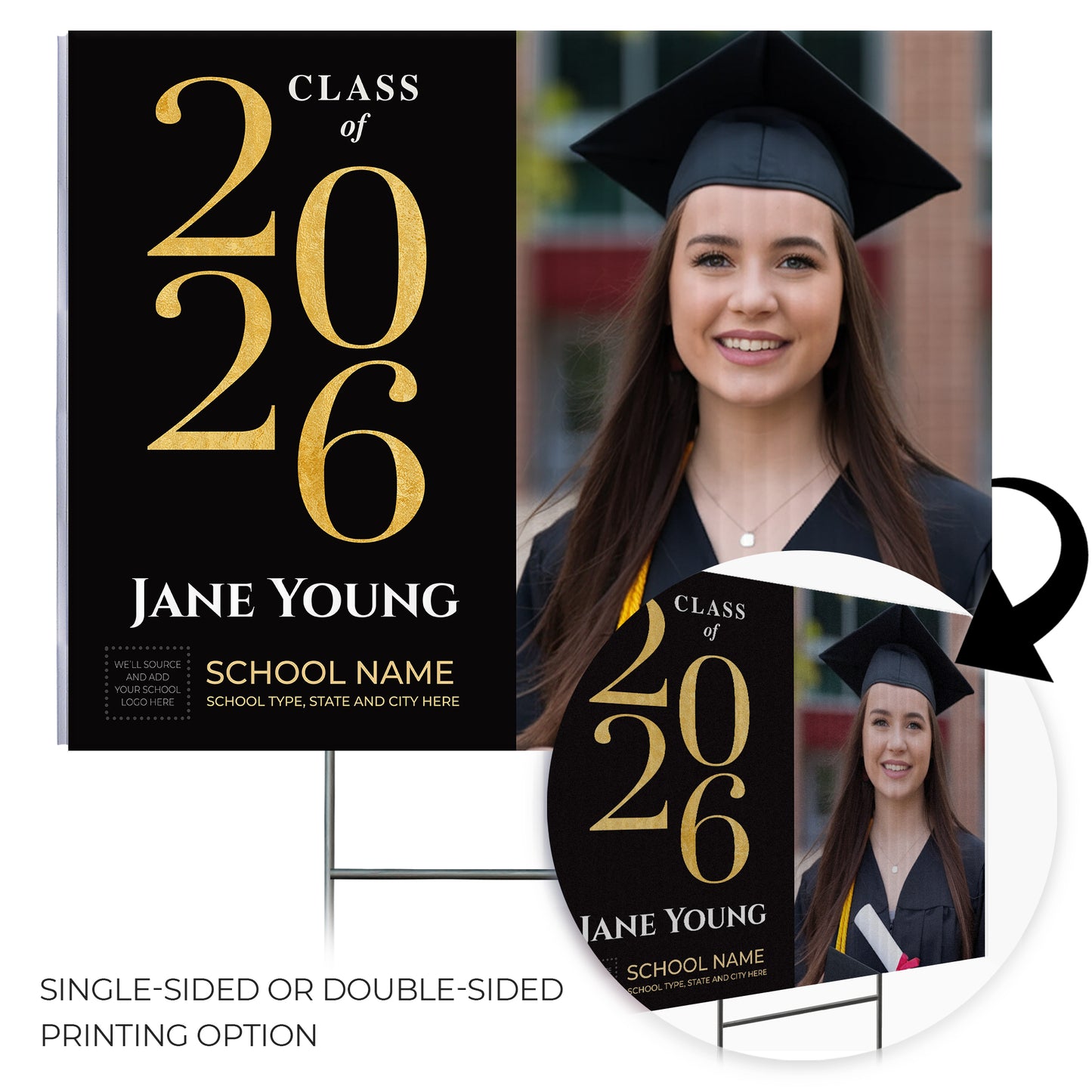 Personalized Graduation Yard Sign Design 2
