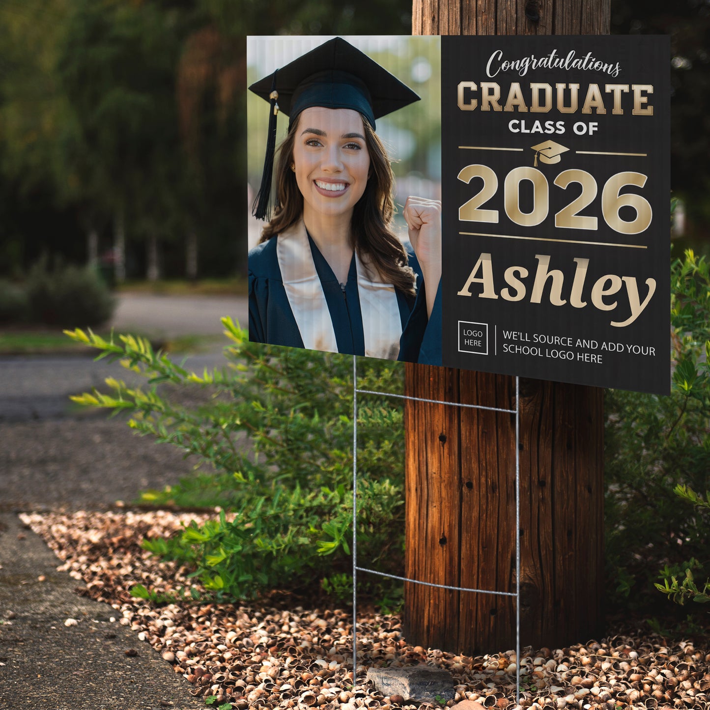 Personalized Graduation Yard Sign Design 3