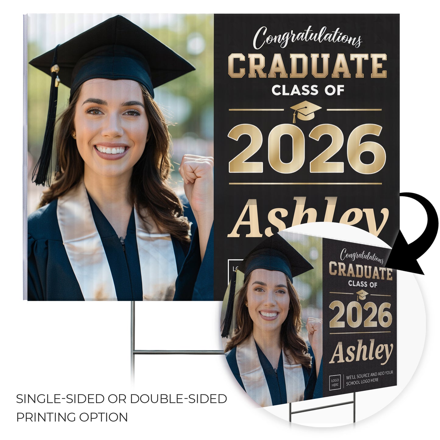 Personalized Graduation Yard Sign Design 3