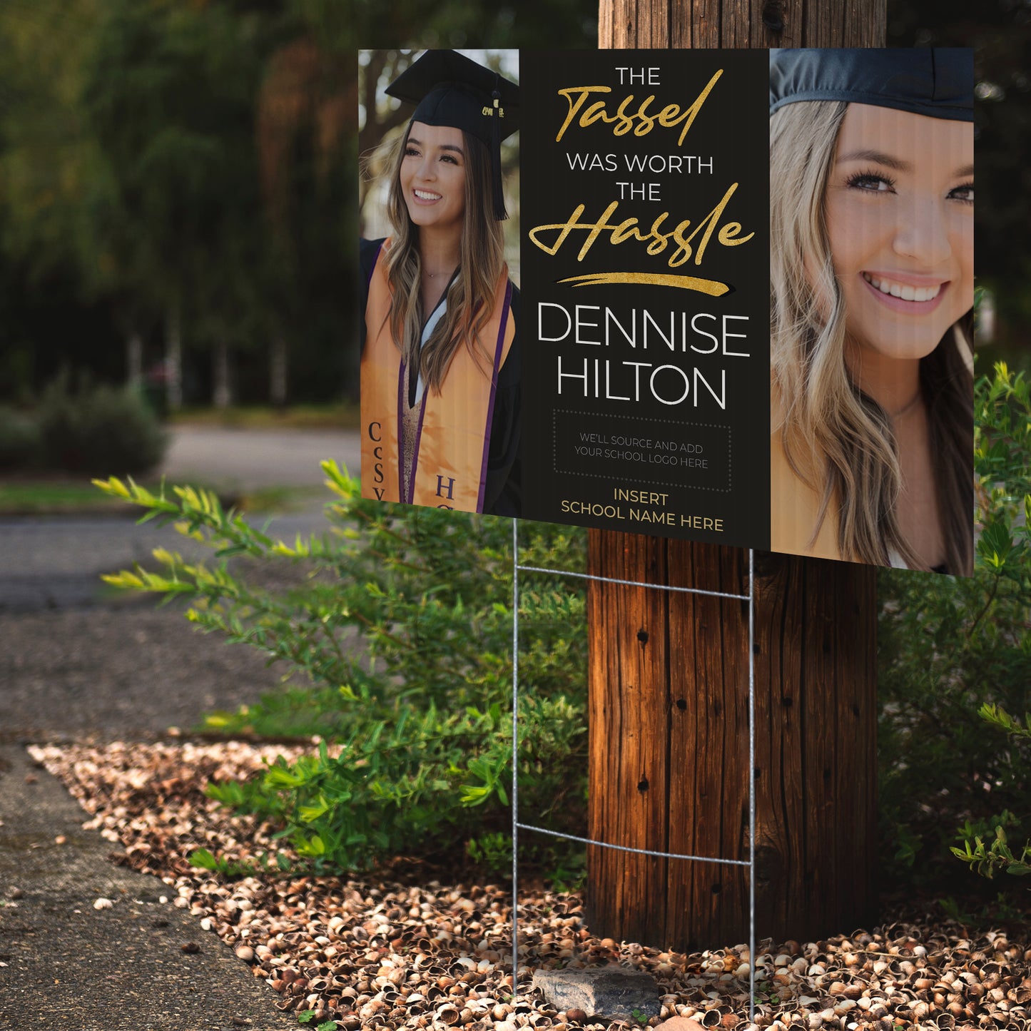 Personalized Graduation Yard Sign Design 4