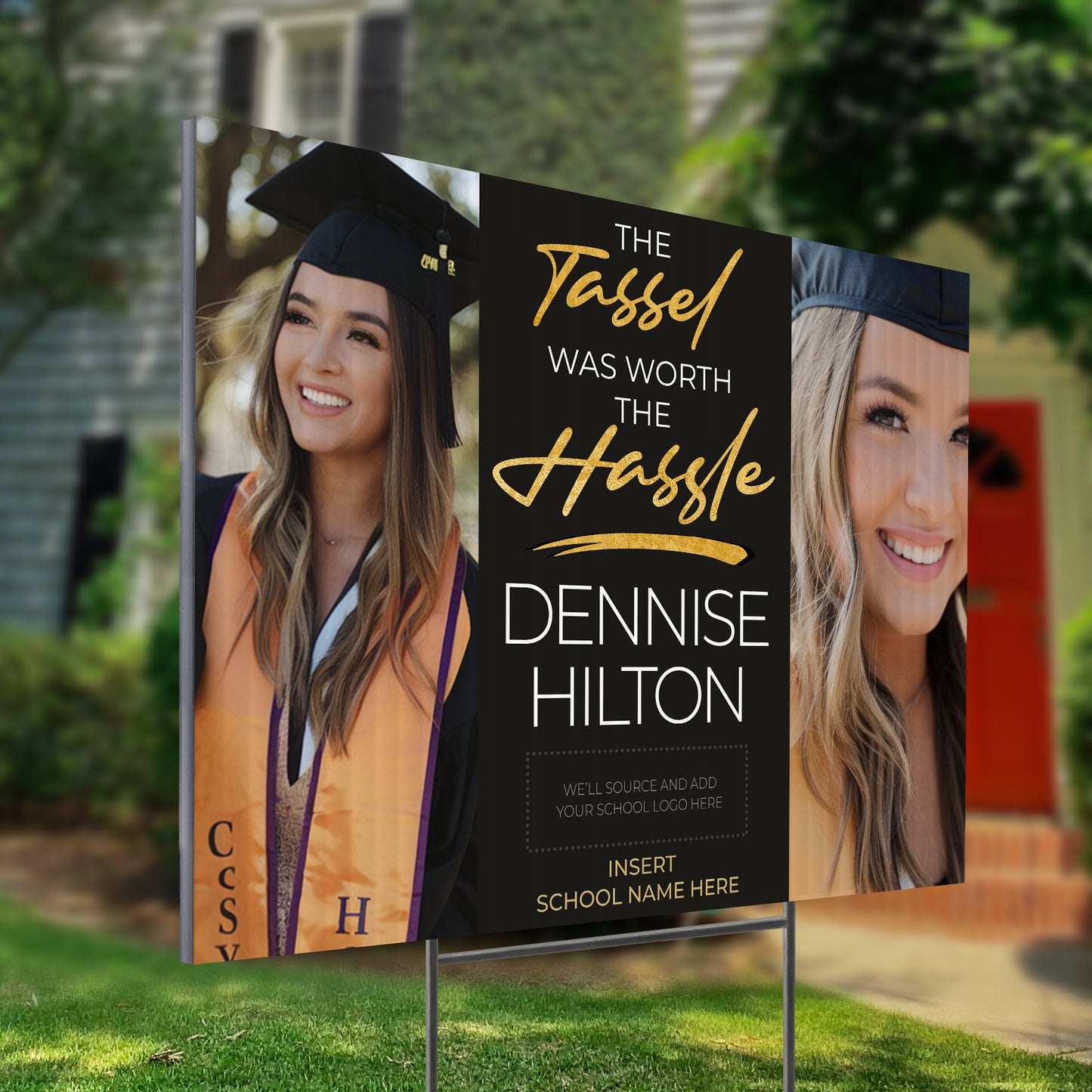 Personalized Graduation Yard Sign Design 4