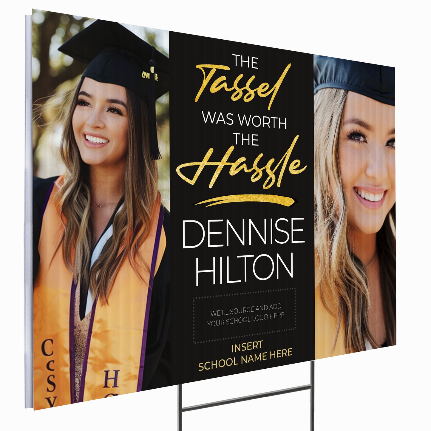 Personalized Graduation Yard Sign Design 4