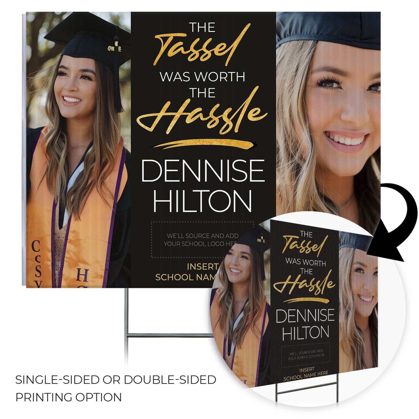Personalized Graduation Yard Sign Design 4