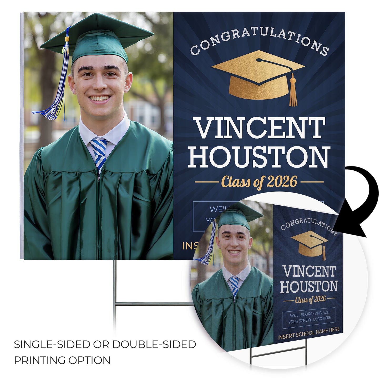 Personalized Graduation Yard Sign Design 6