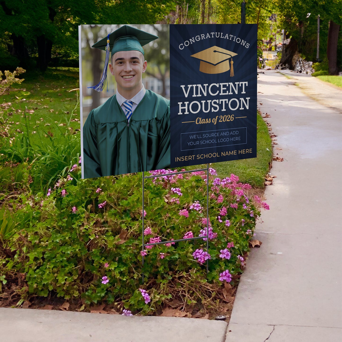 Personalized Graduation Yard Sign Design 6